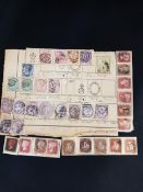 SMALL QUANTITY OF VICTORIAN STAMPS TO INCLUDE PENNY BLACK