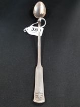 THIRD REICH, SILVER ICE CREAM/BEVERAGE SPOON FROM HERMANN GORINGS GUEST WAGON 10 '233'