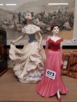 COALPORT FIGURINE & 1 OTHER