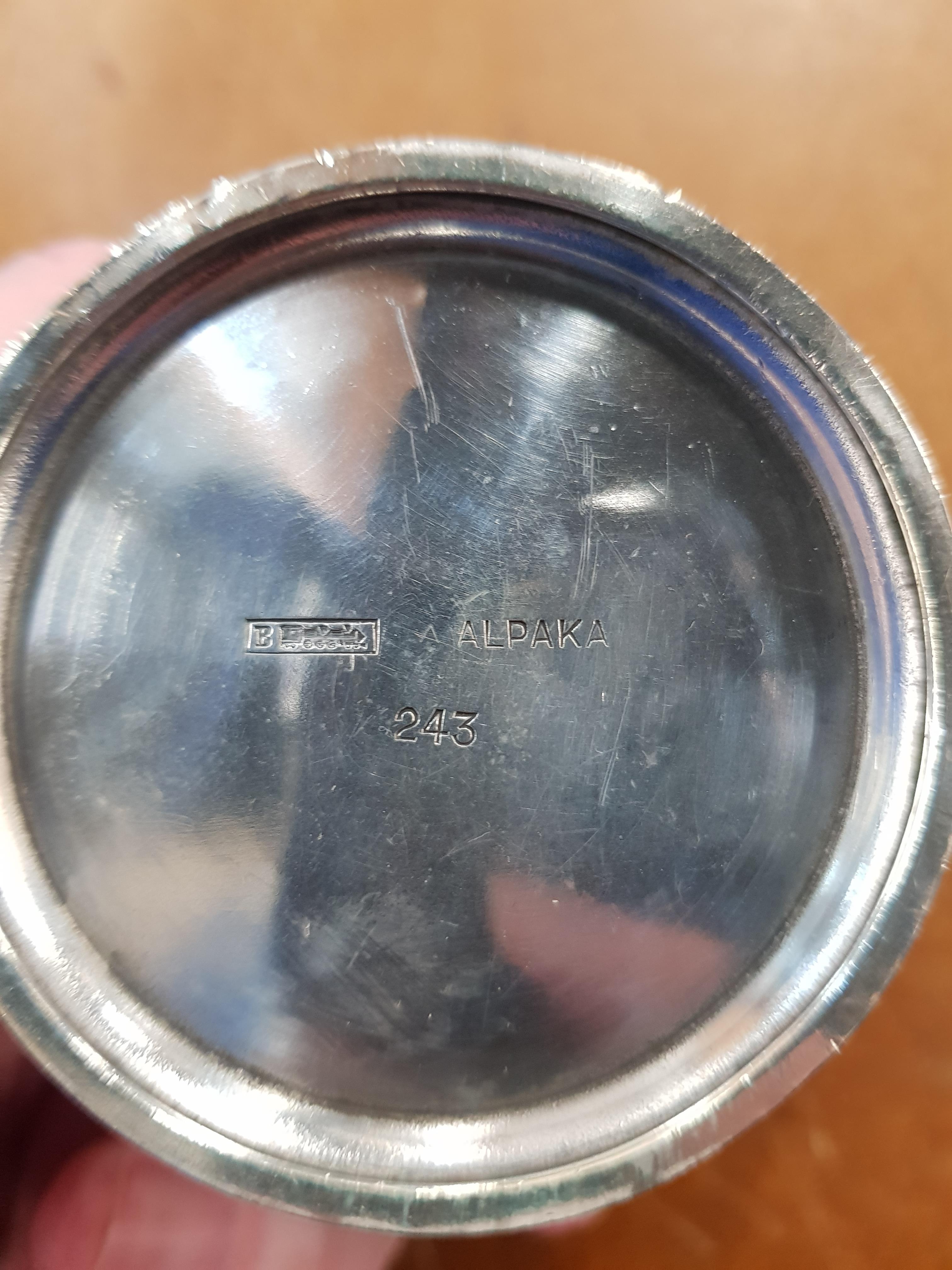 THIRD REICH, SILVER DEMITASSE CUP FROM HERMANN GORINGS DINING WAGON 10 '243' ON HIS TRAIN - Image 2 of 2