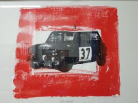 NEIL SHAWCROSS LTD EDITION PRINT SIGNED PADDY HOPKIRK 75 X 56CM