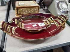 2 CARLTON WARE 'ROUGE ROYALE'