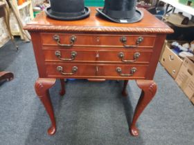 MAHOGANY CUTLERY TABLE