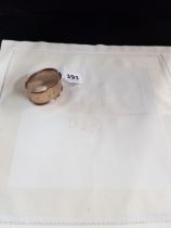 THIRD REICH, FORMAL NAPKIN & SILVER NAPKIN RING SET FROM HERMANN GORINGS DINING WAGON 10 '243' ON