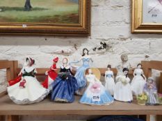 10 ROYAL DOULTON FIGURES & 1 OTHER