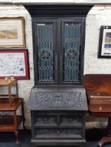 GOTHIC BUREAU BOOKCASE