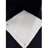 THIRD REICH, ADOLF HITLER INFORMAL TABLE NAPKIN FROM THE BERGHOF 12" X 12"