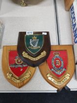 3 MILITARY PLAQUES