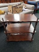 ANTIQUE 3 TIER MINI DUMB WAITER