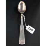 THIRD REICH, SILVER DINNER SPOON FROM HERMANN GORINGS DINING WAGON 10 '243' ON HIS TRAIN