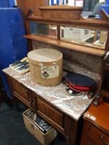 VICTORIAN MARBLE TOPPED WASHSTAND