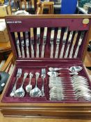 2 VINERS CANTEENS OF CUTLERY IN WOODEN CASES