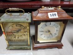 2 MANTLE CLOCKS