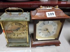 2 MANTLE CLOCKS