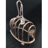 THIRD REICH, SILVER TOAST RACK FROM HERMANN GORINGS DINING WAGON 10 '243' ON HIS TRAIN