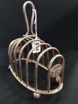 THIRD REICH, SILVER TOAST RACK FROM HERMANN GORINGS DINING WAGON 10 '243' ON HIS TRAIN