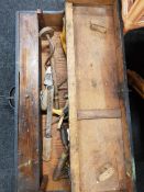 OLD JOINERS TOOL BOX & CONTENTS