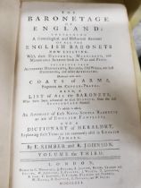 ANTIQUE BOOK: THE BARONETAGE OF ENGLAND