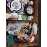 2 BOX LOTS VARIOUS CHINA ETC