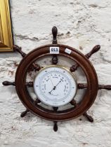 SHIPS WHEEL BAROMETER