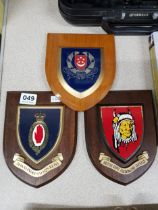 3 MILITARY WALL PLAQUES