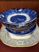 COLLECTION OLD BLUE & WHITE PLATES