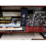 FULL SET OF JAMES BOND DVDs & BOOKS AND QUANTITY OF TITANIC ITEMS