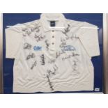 FRAMED SIGNED NORMAN WHITESIDE GOLF CLASSIC SHIRT