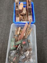 2 GOOD BOX LOTS OF JOINERS/CARPENTERS TOOLS