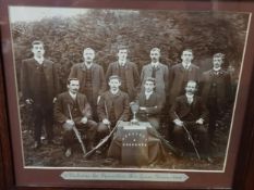 OLD PHOTO - LISBURN CO-OPERATIVE AIR GUN TEAM 1906 - THE BILL PARKER COLLECTION