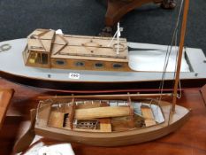 2 LARGE WOODEN BOATS