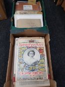 2 X BOXES OF EPHEMERA - SOME RELATING TO LISBURN - THE BILL PARKER COLLECTION