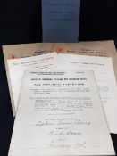 QUANTITY OF ULSTER VOLUNTEER FORCE EPHEMERA TO INCLUDE A DOCUMENT SIGNED BY CAPTAIN JAMES CRAIG &