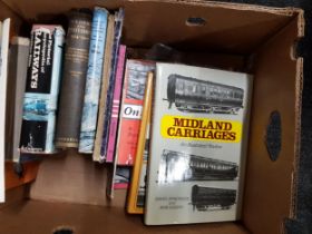 BOX OF OLD RAILWAY BOOKS