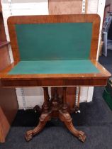 VICTORIAN TURNOVER LEAF GAMES TABLE