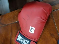 FRANK BRUNO SIGNED GLOVE WITH C.O.A