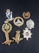 COLLECTION OF MILITARY CAP BADGES TO INCLUDE ROYAL IRISH