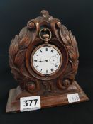 VICTORIAN CARVED POCKET WATCH STAND & WATCH