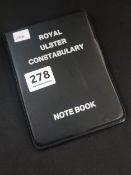 RUC / ROYAL ULSTER CONSTABULARY NOTEBOOK COVER