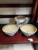 3 ITEMS OF NICHOLAS MOSS POTTERY