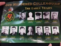 POSTER - RUC / ROYAL ULSTER CONSTABULARY - OUR MURDERED COLLEAGUES THE EARLY YEARS