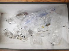 QUANTITY OF CRYSTAL ANIMALS & EPNS SPOON