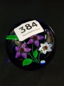 RARE CAITHNESS WHITE FRIARS LIMITED EDITION PAPERWEIGHT FLORAL SPLENDOUR NO.49 OF 50