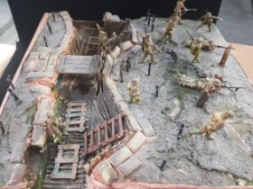 WORLD WAR 1 MODEL SCENE - GOING OVER THE TOP