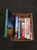 BOX OF SPORTING BOOKS