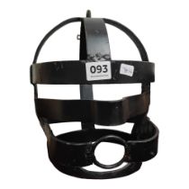 UNUSUAL CAST IRON HEAD/MASK CAGE