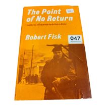 SIGNED COPY 'THE POINT OF NO RETURN' BY ROBERT FRISK