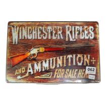 12 X 8 WINCHESTER RIFLES SIGN