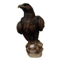 HEAVY GOLDEN EAGLE FIGURE 12" TALL