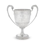 A GEORGE III PROVINCIAL TWO-HANDLED PRESENTATION CUP By Ann Robertson, Newcastle, 1804